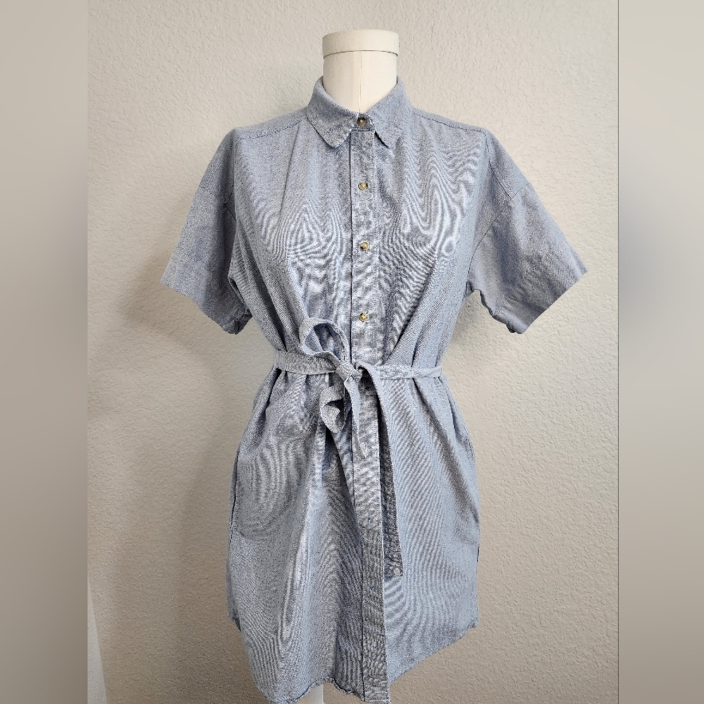 Abercrombie & Fitch Blue Shirt Dress
